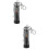 2Pcs Compact Black Keychain LED Torch Light for Camping and Emergency 7