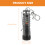 2Pcs Compact Black Keychain LED Torch Light for Camping and Emergency 11