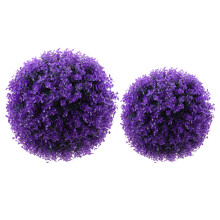 6Pcs Purple Round Artificial Plant Balls Lightweight DIY Ornaments