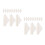 24Pcs Ivory Plastic Vending Machine Extensions Universal Coil Pushers 5