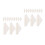 24Pcs Ivory Plastic Vending Machine Extensions Universal Coil Pushers 8