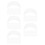 250Pcs White Plastic Hat Brim Insert for Baseball Caps DIY Hat Making 8