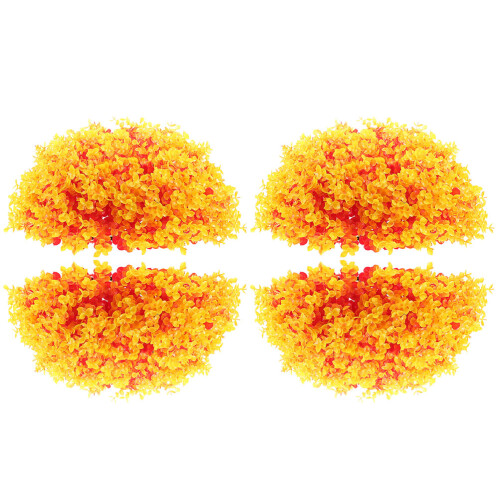 4Pcs Orange Decorative Plastic Topiary Balls for Ceiling and Wall 1