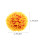4Pcs Orange Decorative Plastic Topiary Balls for Ceiling and Wall 10