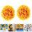 4Pcs Orange Decorative Plastic Topiary Balls for Ceiling and Wall 11