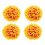 4Pcs Orange Decorative Plastic Topiary Balls for Ceiling and Wall 4