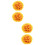 4Pcs Orange Decorative Plastic Topiary Balls for Ceiling and Wall 9