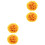 4Pcs Orange Decorative Plastic Topiary Balls for Ceiling and Wall 5