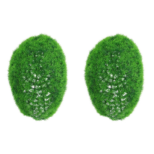 2Pcs Simulation Grass Ball Green Ceiling Adornment for Home 1