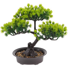 2Szt Odporna Na Blaknięcie Bonsai Sosna Sztuczna Zielona