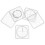 1Set Template in PVC Leggero Per 6