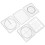 1Set Template in PVC Leggero Per 5
