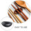 2St Keramisk Chopsticksrest Svart För Bord 8
