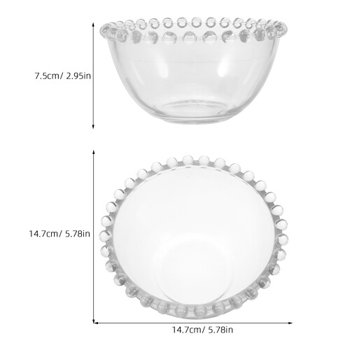 1St Serveringsskål Transparent För Kök Dessert 1