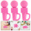 200St Roze Mini Microfoon Kinder Karaoke Met Speaker Plastic Speelgoed 11