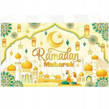 Baner Plakat Tło na Ramadan Mubarak Tło Fotograficzne 185x110 cm