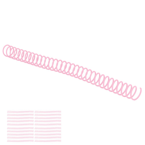 20 Stück Kunststoff-Spiralbindungsspulen, 19 mm, 2