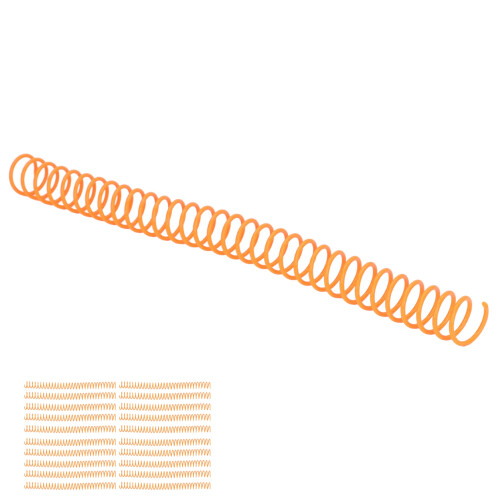 20 Stück Kunststoff-Spiralbindungsspulen, 19 mm, 2
