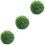 3Ud Bolas De Topiario Artificial Plástico Verde Para Decorar 7
