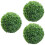 3Ud Bolas De Topiario Artificial Plástico Verde Para Decorar 8