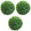 3Ud Bolas De Topiario Artificial Plástico Verde Para Decorar 5