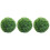 3Ud Bolas De Topiario Artificial Plástico Verde Para Decorar 6