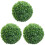3Ud Bolas De Topiario Artificial Plástico Verde Para Decorar 4