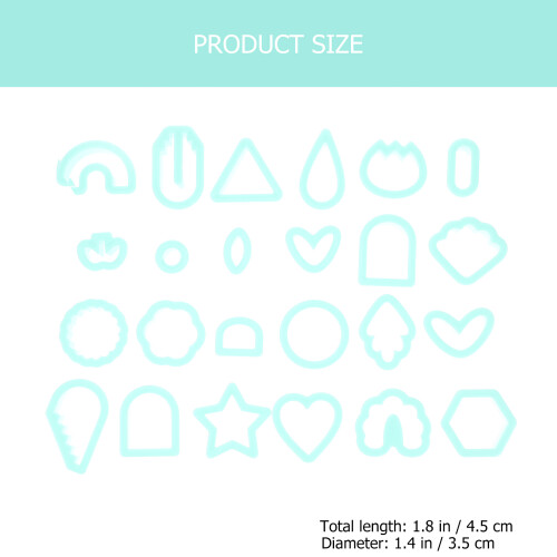 1Ensemble Outil Plastique Vert Découpe Pâte Polymer Pour 2