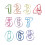 30Pcs Unique Digital Paper Clips Colorful DIY Storage Clips 1