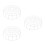 3Pcs White Ceiling Lamp Covers Protective Mesh for Light Fixture Guard 8