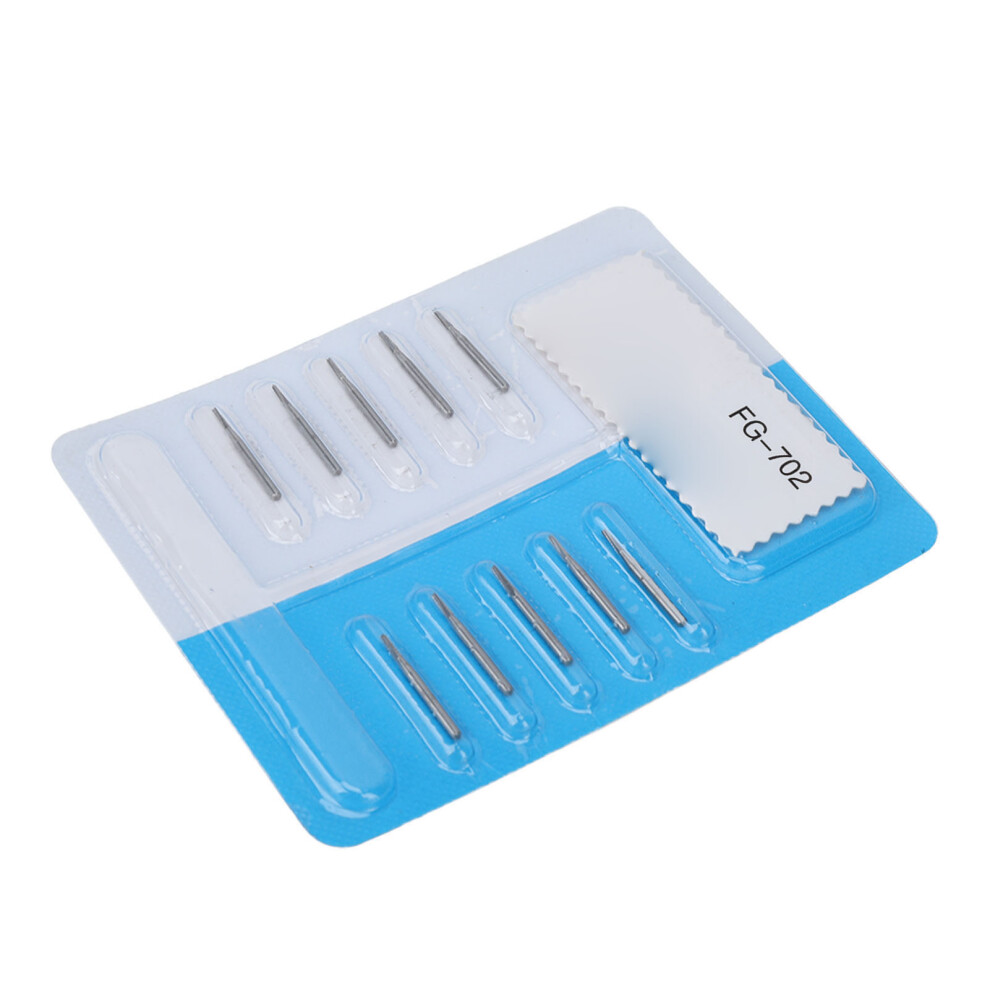 10 Tungsten Steel Dental Burs For 702 High Speed Handpiece Drills 3361356955435