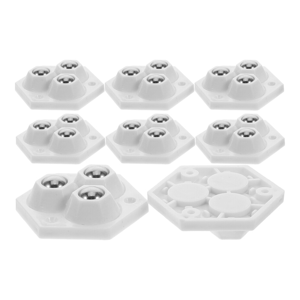 40Pcs White Adhesive Mini Caster Wheels For Home Kitchen & Storage Use 3021404264192