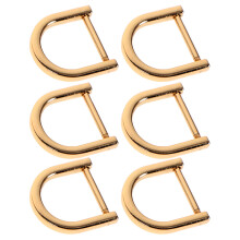 24Pcs Golden D Shaped Buckle Rings for Handbag and Purse DIY