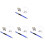 20Pcs Dark Screen Pen with Dual Tips for Phone and Tablet 4