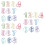 30Pcs Unique Digital Paper Clips Colorful DIY Storage Clips 7