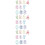 30Pcs Unique Digital Paper Clips Colorful DIY Storage Clips 8