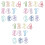 30Pcs Unique Digital Paper Clips Colorful DIY Storage Clips 3