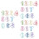 30Pcs Unique Digital Paper Clips Colorful DIY Storage Clips 6