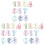 30Pcs Unique Digital Paper Clips Colorful DIY Storage Clips 2