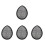 4Pcs Premium Black Linen Hat Making Base for DIY Caps and Hats 4