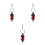 3Pcs Unique Motorcycle Keychain Shock Absorber Decoration for Men 6