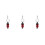 3Pcs Unique Motorcycle Keychain Shock Absorber Decoration for Men 4