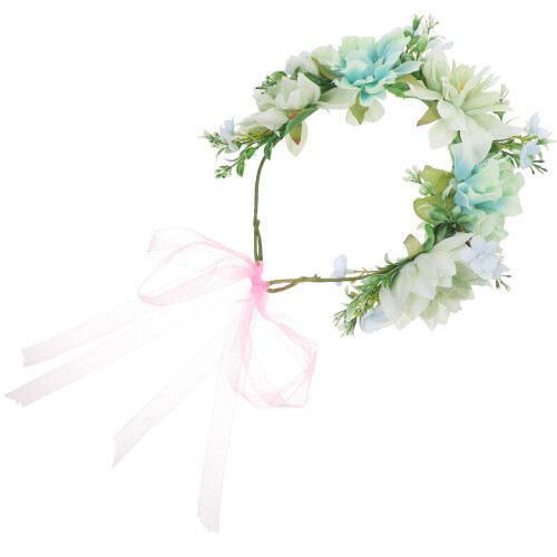 5Pcs Headbands Femininas Verde Para Cosplay E Festivais