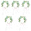 5Pcs Headbands Femininas Verde Para Cosplay E Festivais 5