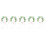 5Pcs Headbands Femininas Verde Para Cosplay E Festivais 11