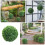 3Pcs Greenery Plastic Artificial Hanging Grass Balls for Indoor Decor 6