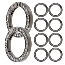 20Pz Fermagli Metallici Neri Per Borse, Per Cintura E DIY