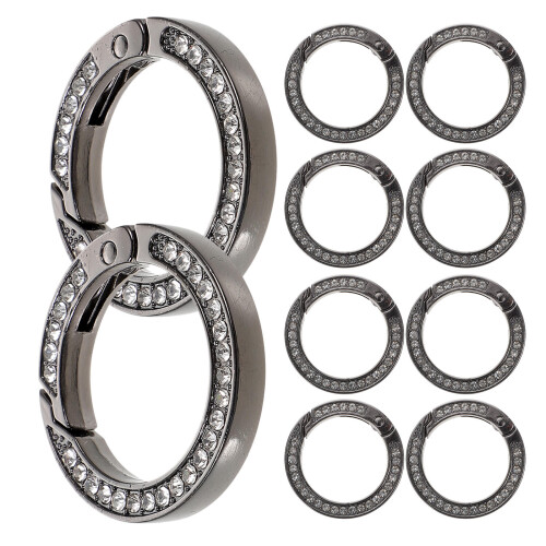 20Pz Fermagli Metallici Neri Per Borse, Per Cintura E DIY