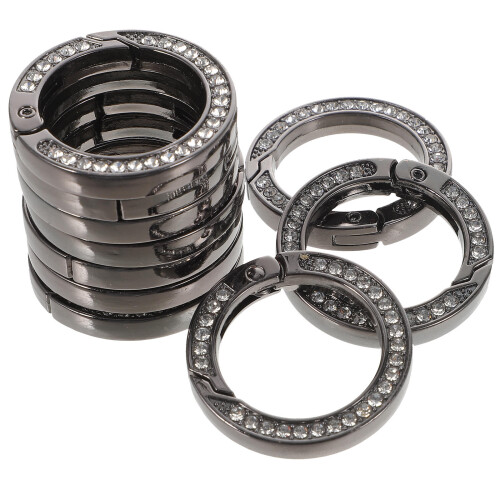 20Pz Fermagli Metallici Neri Per Borse, Per Cintura E DIY 2