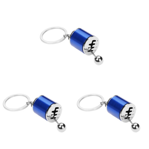 3Pz Portachiavi Modello Cambio Auto 6 Elegante 2